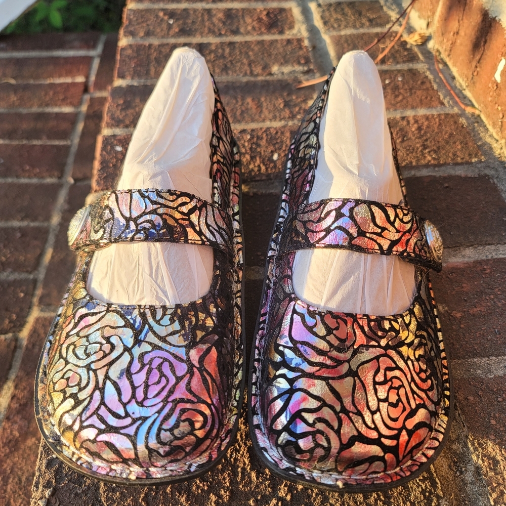 Alegria Feliz Pink/Peach/Gold Foil size 36 (6 US)